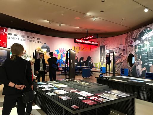 Exhibition view of “Making Doha 1950-2030” inside the National Museum of Qatar. © OMA.