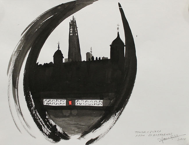 Ian Ritchie for 10x10 Drawing the City London 2014. Image courtesy of Article 25. 