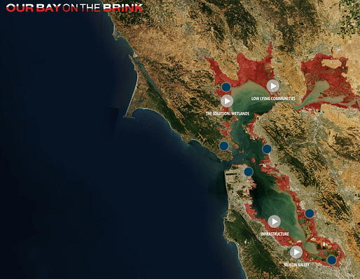 'The Water at Bay' is a new interactive documentary aimed at raising awareness about the risks posed by rising sea levels to the Bay Area. Credit: Our Bay on the Brink