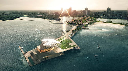 Ranked in 1st place by the Pier Selection Committee: The Pier Park by Rogers Partners Architects+Urban Designers, ASD, Ken Smith. Image via newstpetepier.com, courtesy New St. Pete Pier competition.