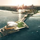 Ranked in 1st place by the Pier Selection Committee: The Pier Park by Rogers Partners Architects+Urban Designers, ASD, Ken Smith. Image via newstpetepier.com, courtesy New St. Pete Pier competition.