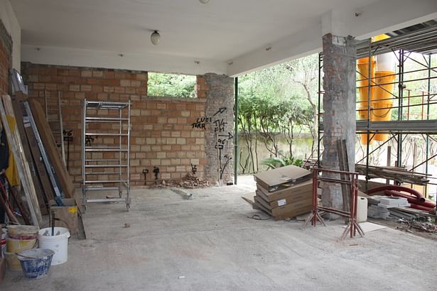 Ground floor flat1: the garden will become the backdrop to the interior 