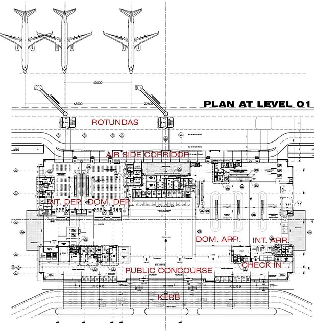 Airport - Plan at level 01
