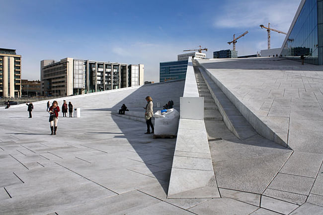 Ramping roof of the Oslo Opera House