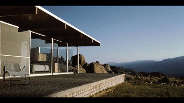 Richard Neutra's Oyler House in the 1960s. The structure is showcased in 'The Oyler House: Richard Neutra's Desert Retreat', which will premiere at ADFF 2013 in October. Photo provided by Novita Communications.