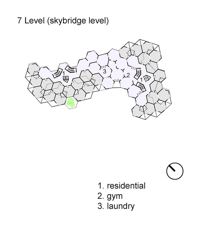 Level 7 plan. Image courtesy of Workshop XZ.