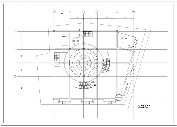 Structural Grid Ground Floor