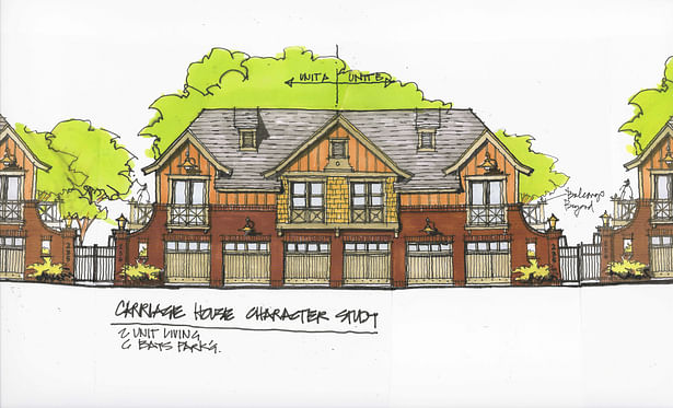 CARRIAGE HOUSE FOR MEWS- Proposal for Blount Street Redevelopment Raleigh NC 