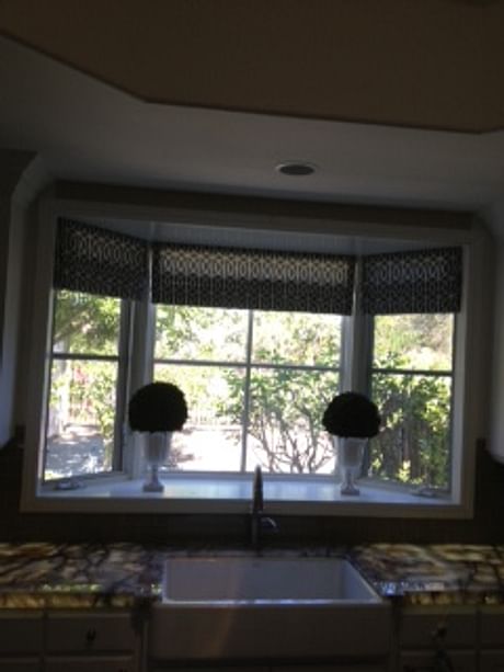 Roman Shades for a modern interior 