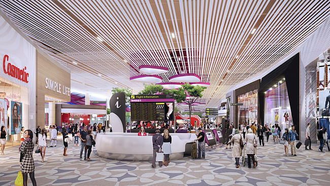 Retail Zone. Image courtesy of SAA and Benoy.