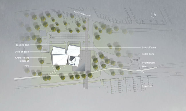 Site plan (Image: Saucier + Perrotte, Architectes)