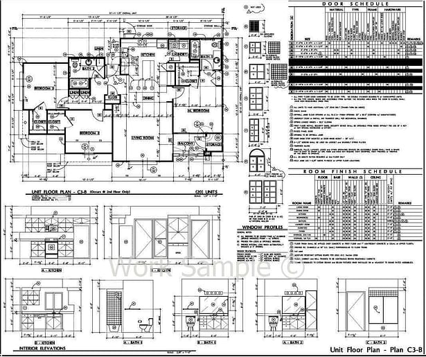 Multi-family Sample unit layout