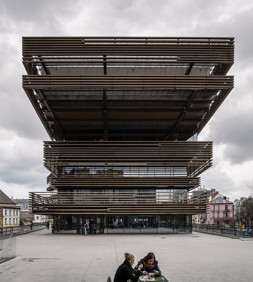 De Krook library Education in Ghent, Belgium. Designed by Coussée & Goris architecten, RCR Arquitectes. Photo © Hisao Suzuki.