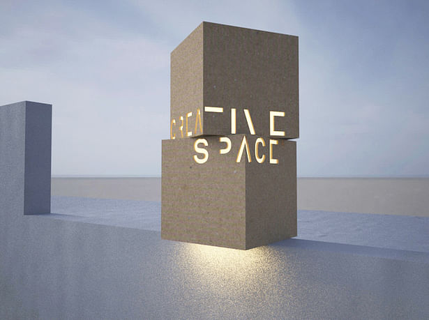 LA Game Space Signage concept render