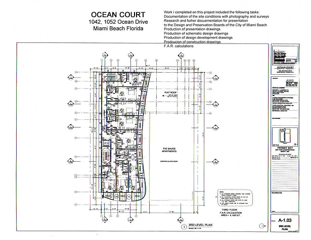 Ocean Court-third floor plan