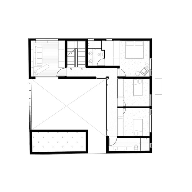 Living room level plan. PAUL CREMOUX studio