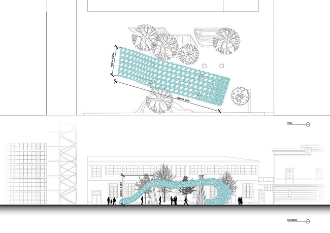 Plan and elevation