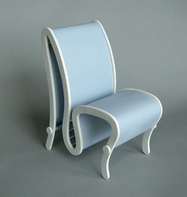 The gray chair.