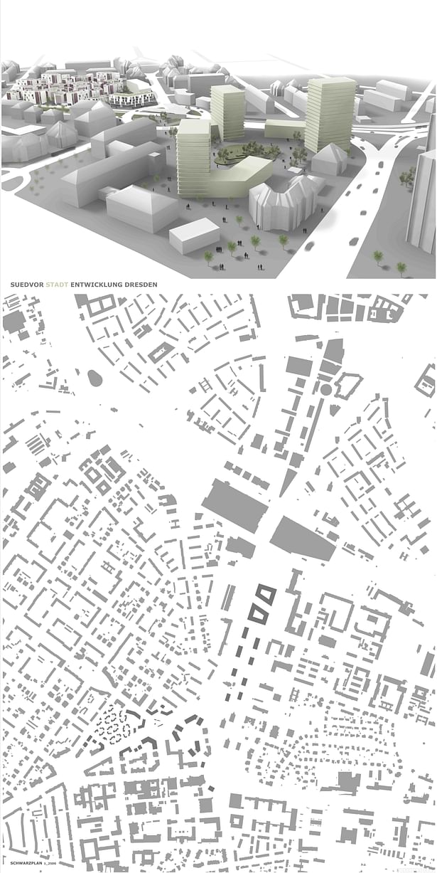p1_urban design plan and the science gate of the city (shown in centre)