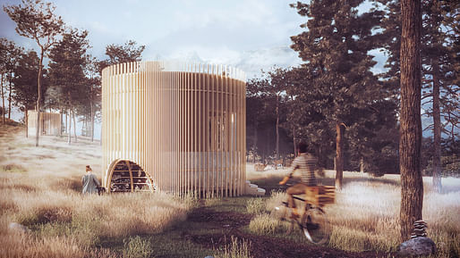 FIRST PLACE: MYCO-SHELTER by DANAHE ZIEHL TORRES and JOSé ANTONIO VICTORIA MARTíNEZ (Mexico). Image courtesy Impact.