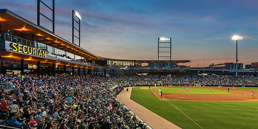 CHS Field Ballpark by Snow Kreilich Architects, Ryan A+E and AECOM. Photo: Paul Crosby.