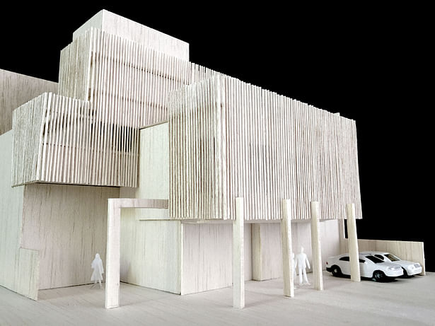 SPLIT LEVEL RESIDENCE ARCHITECTURE MAQUETTE