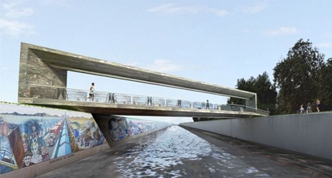 Art Bridge reconnecting LA River via MegalopolisNow