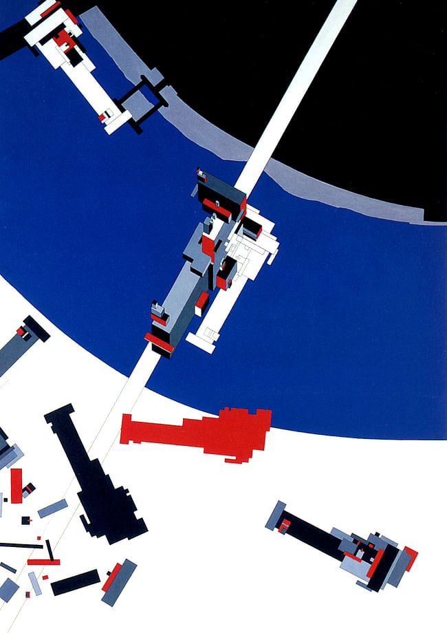 Zaha Hadid Suprematism 1 Malevichs Tektonik Painting