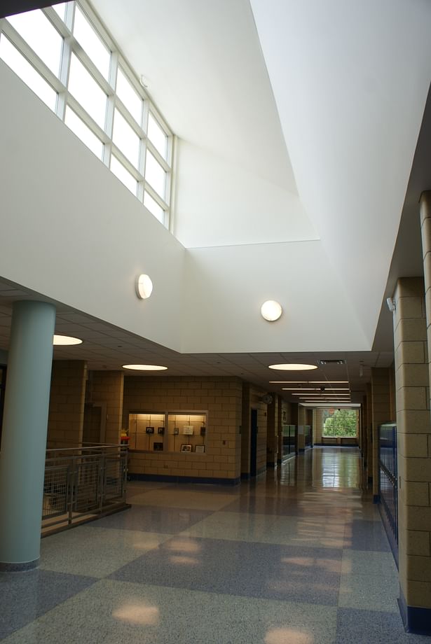 Interior View of Hallway Roof Monitors