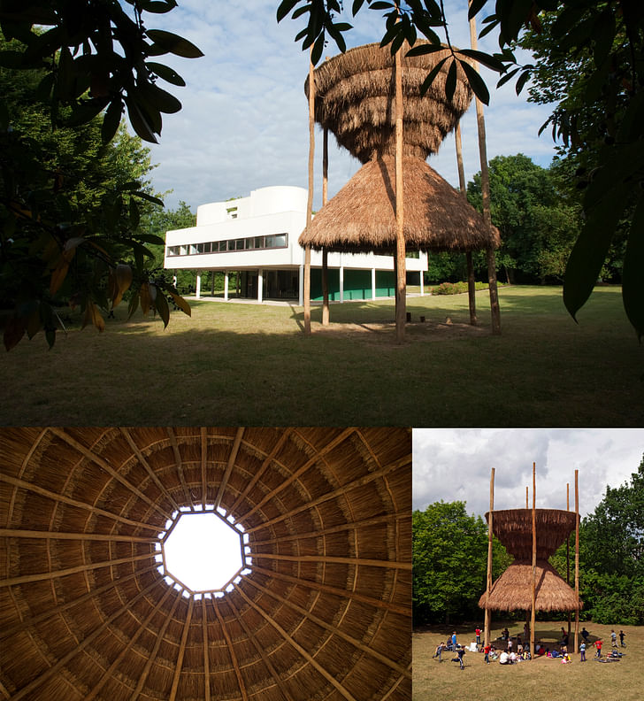 Sitio, at the Villa Savoye, Poissy France, 2011. Image by and courtesy of Santiago Borja.