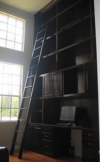 brahier residence custom bookcase