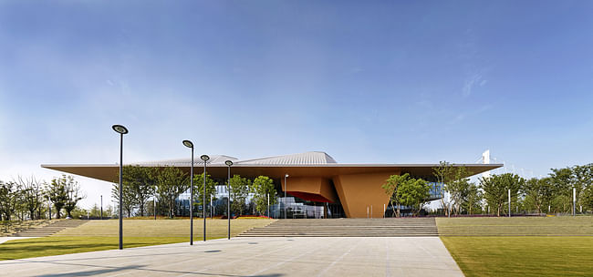 Nanjing Ecotech Island Exhibition Center. Image: NBBJ / Terrance Zhang
