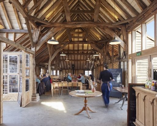 Knepp Wilding Kitchen and Shop by Kaner Olette Architects. Image: Richard Chivers