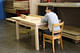 Dining Table Designed by Alyssa Phelps (pictured seated Joey Swerdlin)