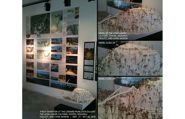 Presentation & Model on display at The Leonard Pearlstein Gallery