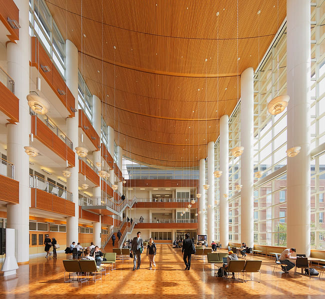 University of Illinois at Urbana-Champaign, Business Instructional Facility by Pelli Clarke Pelli Architects. Photo © Jeff Goldberg / Esto