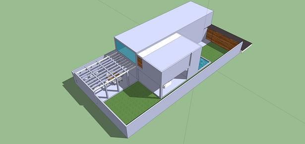 Rear View_SketchUp 3D Rendering