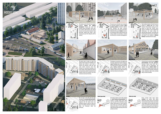 3rd Prize Winner 'Modus Vita' by Melek Serra Saral, Oleksandr Kinash, Didem Arman and Elif Ilgin, Yıldız Technical University, Turkey. Image courtesy Buildner