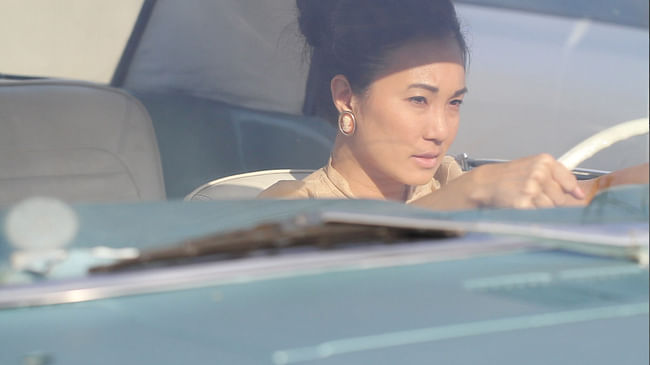 A screenshot of a film adaptation ‘Love Lost While Driving Down the 405’ written by Kai Mai. The story is told from the narrators perspective of the strains on a relationship due to the struggle of Los Angeles traffic. Movie stillshot by Maya Santos and Orly Shuber.