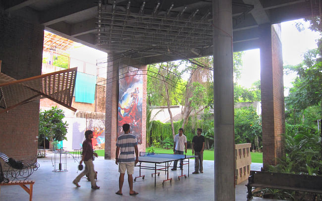 CEPT's interior design patio/gallery/arena