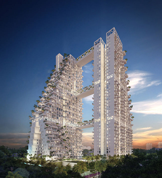 Sky Habitat. Image courtesy of Safdie Architects.