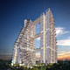 Sky Habitat. Image courtesy of Safdie Architects.
