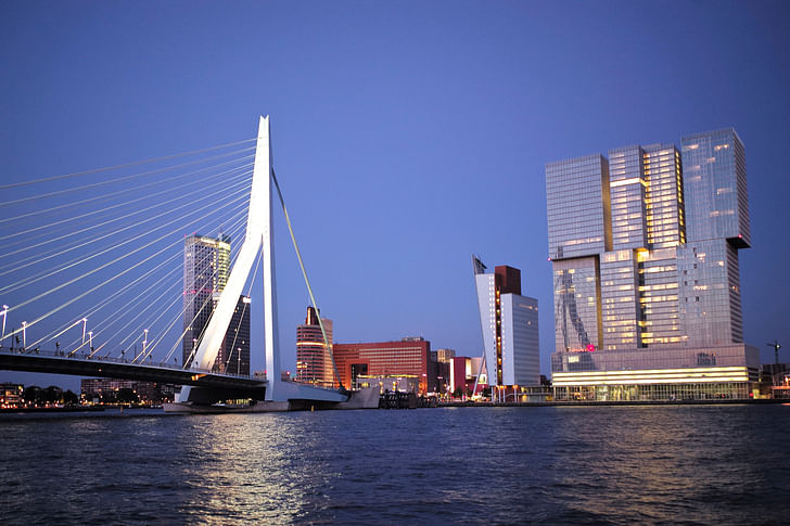 Rem's De Rotterdam (far right) in Rotterdam. Image: Roman Boed via Flickr