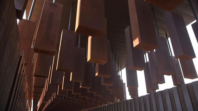 The National Memorial for Peace and Justice, interior. Photo: CBS News 