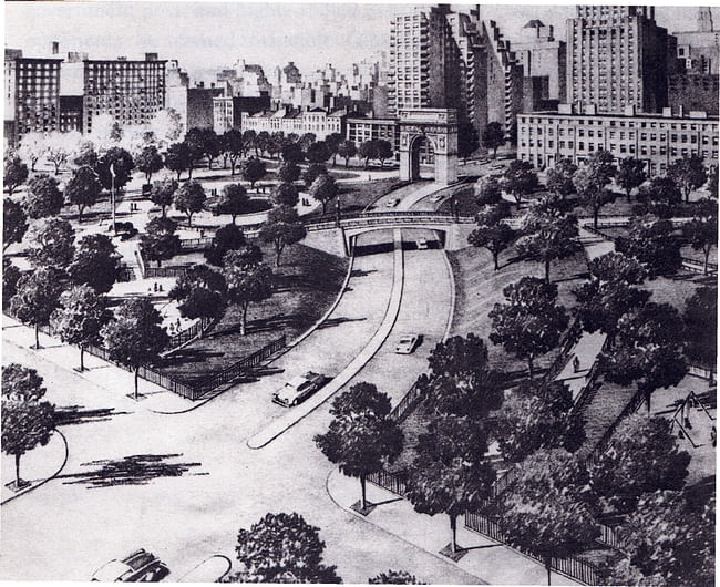 Robert Moses' Fifth Avenue Extension. Courtesy of Distributed Art Publishers, Inc.