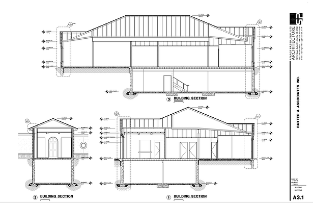 Baxter Building Sections