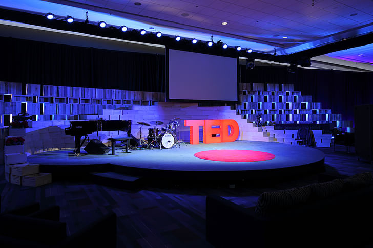 The pedagogically influential TED stage.