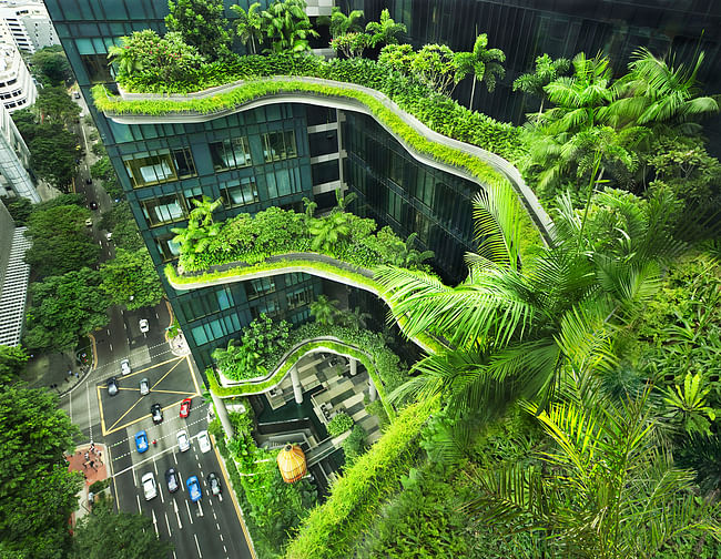 CTBUH 2015 Urban Habitat Award winner: PARKROYAL on Pickering - Singapore. Photo © Patrick Bingham Hall.