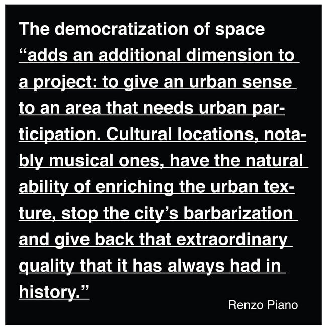 Renzo Piano quote. Image courtesy of Christopher Karlson.