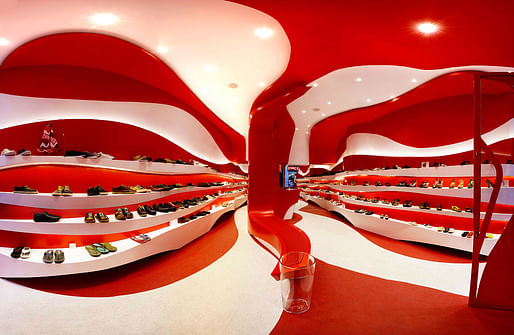 Interior of the new Camper store in Granada, Spain by A-cero (Photo: Juan Sánchez)